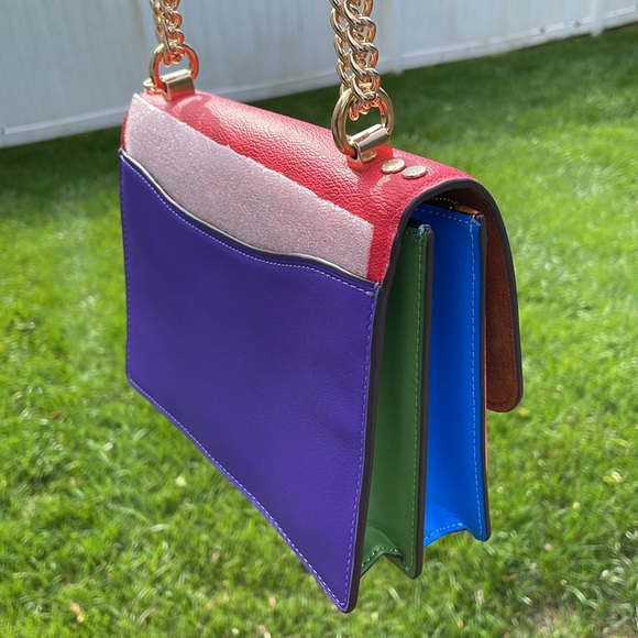 COACH Klare Crossbody In Blocked Signature Canvas - Picture 7 of 13